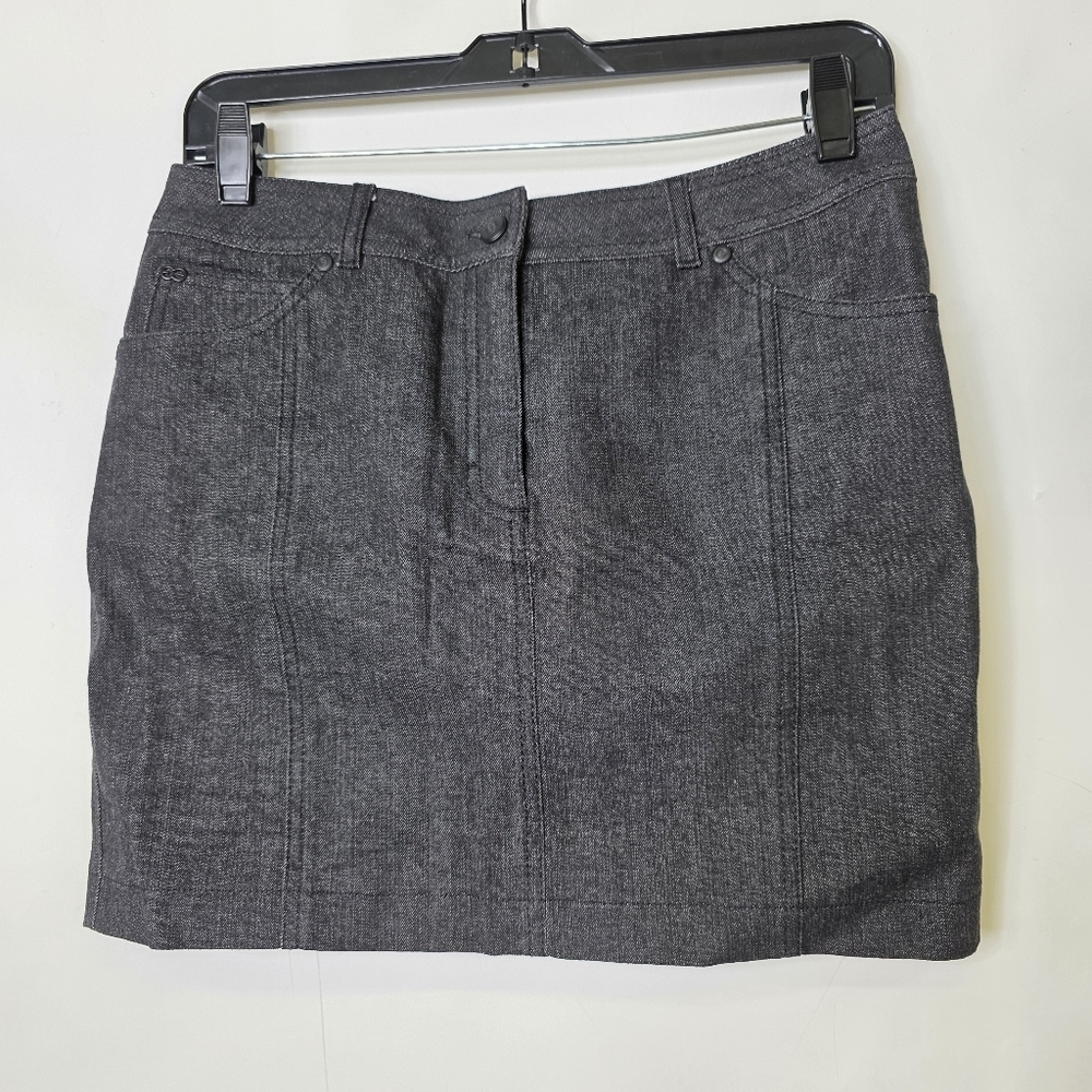 Escada Denim with heart back pocket  mini Skirt
